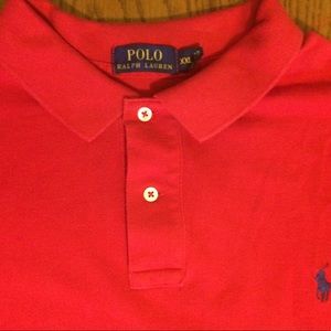 Vintage Polo by Ralph Lauren XXL red collar shirt